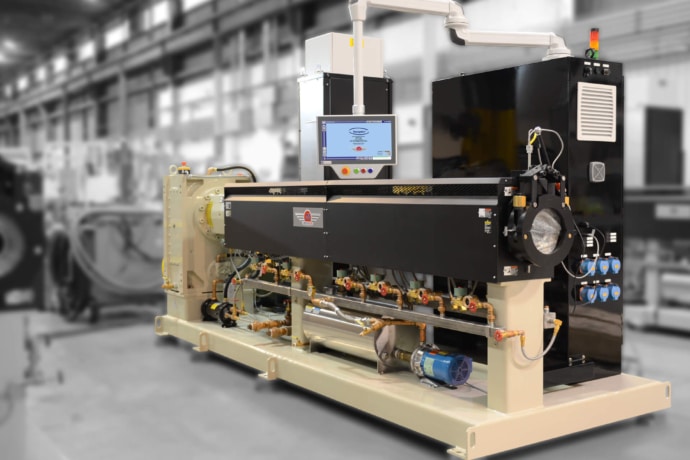 solution design process ends with you getting the perfect machine like this extruder and process for your needs